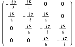 (  23   25              )   ---   --    2    4     0     0    25     23   25   --    ---   --  ...   --   0     4      2    4                25     23               --    ---   0     0     4      2