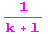 1/(k + l)