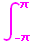 ∫_ (-π)^π