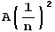A(1/n)^2